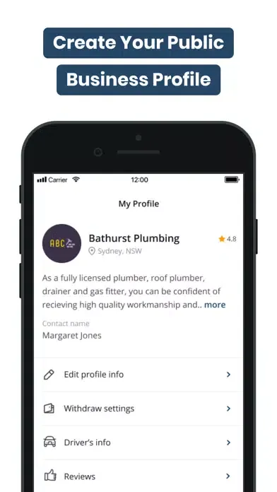 Hard Hat Tradie Business Screenshots