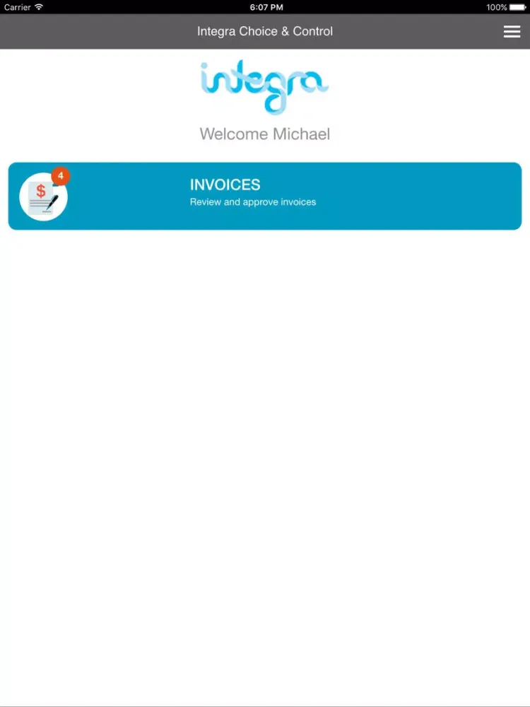 Capturas de pantalla de Integra Choice & Control iPad 