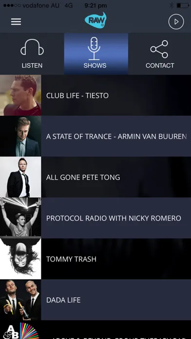 Raw FM Dance Floor Radio Screenshots