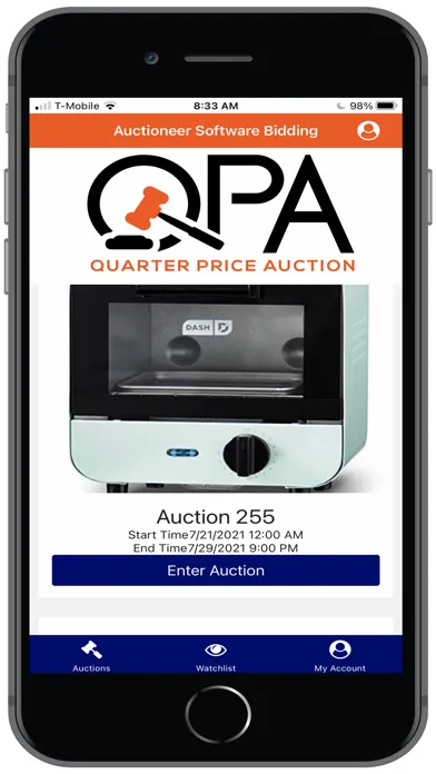 Quarter Price Auction Screenshots