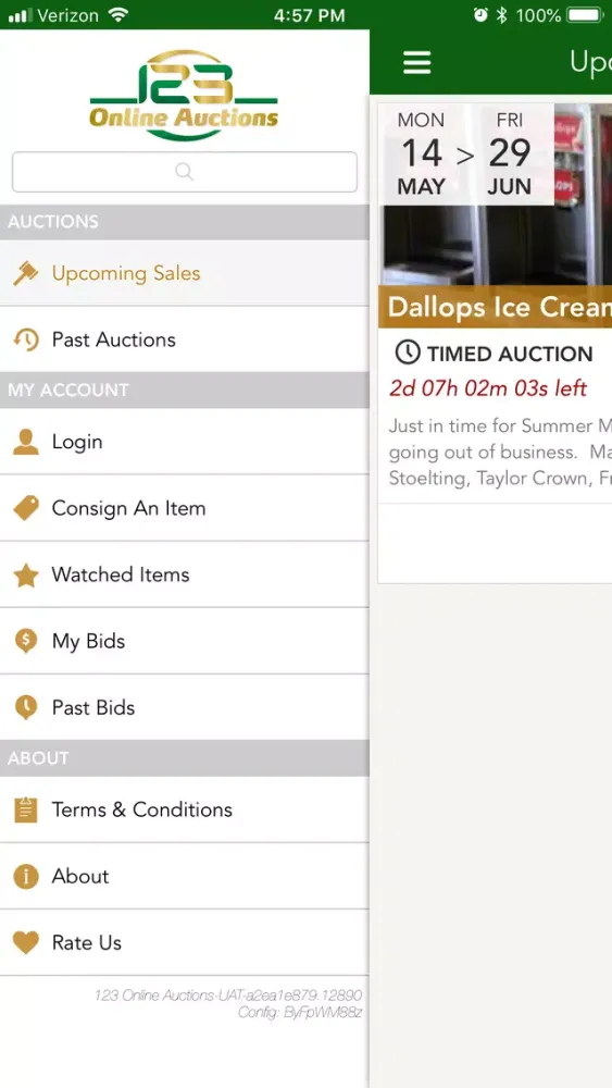 Tangkapan layar 123 Online Auctions