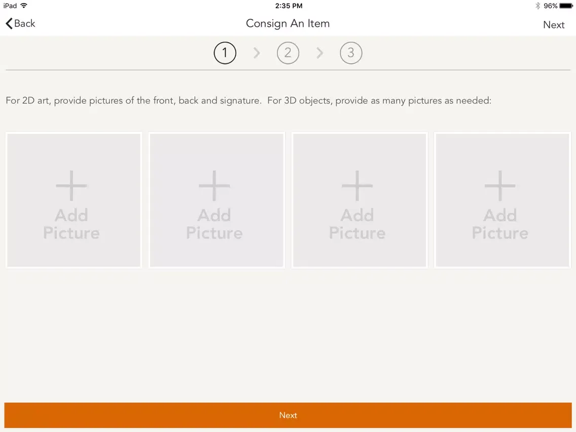 Capturas de pantalla de 345 Auction iPad 