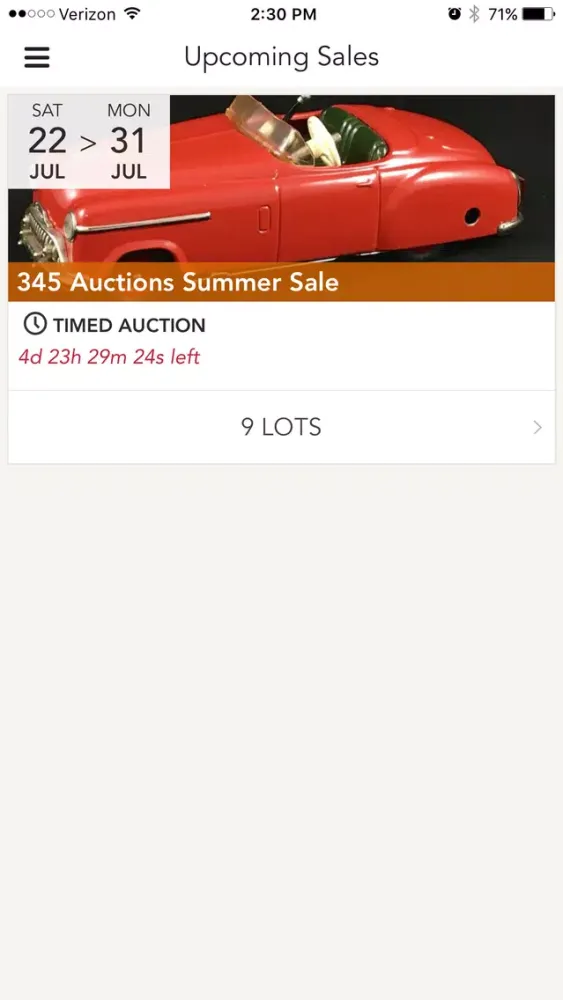 Capturas de pantalla de 345 Auction