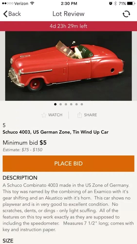 Capturas de pantalla de 345 Auction