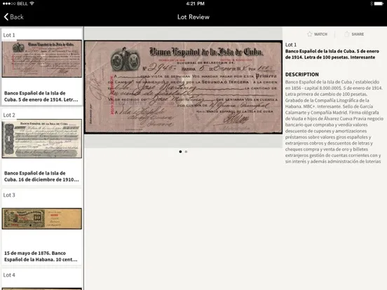 CAYON SUBASTAS AUCTIONS iPad  Ekran Görüntüleri