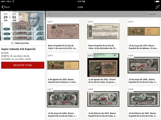 CAYON SUBASTAS AUCTIONS iPad  Ekran Görüntüleri