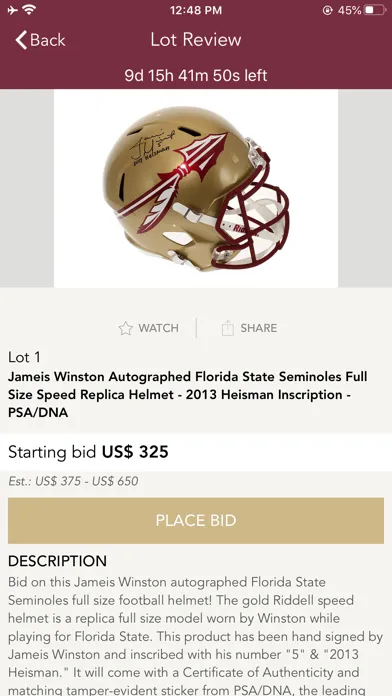 GameDay Auctions 스크린샷