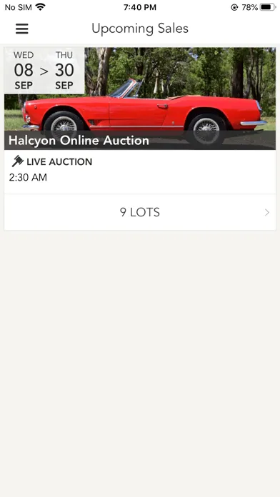 Halcyon Auctions স্ক্রিনশট