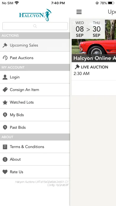 Halcyon Auctions স্ক্রিনশট