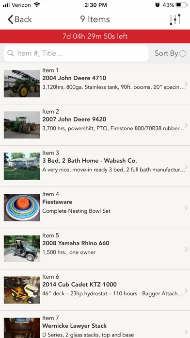 Captures d'écran de Mobley & Grant Auctioneers