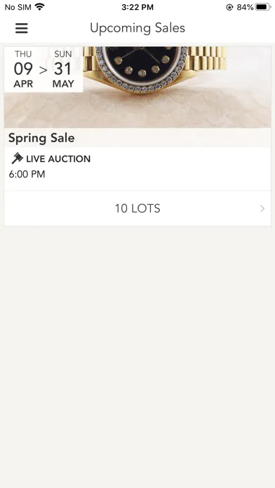 Zrzuty ekranu Smith Auctions Live