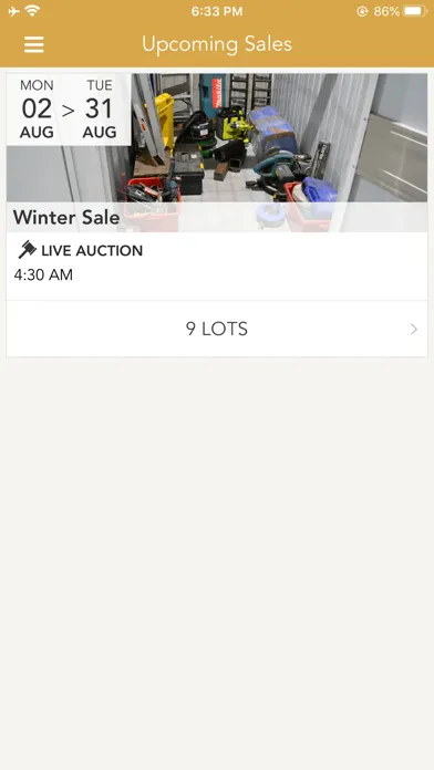 Tangkapan layar Storage Bidder Ltd