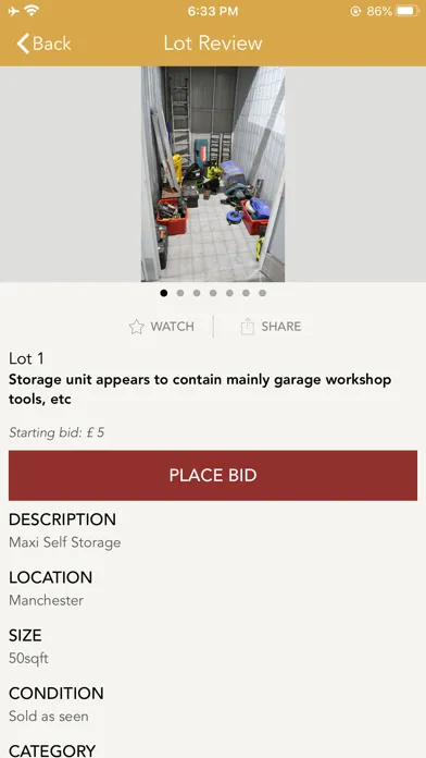 Tangkapan layar Storage Bidder Ltd