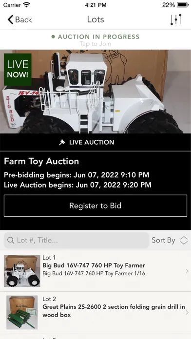 Yoder Auction स्क्रीनशॉट