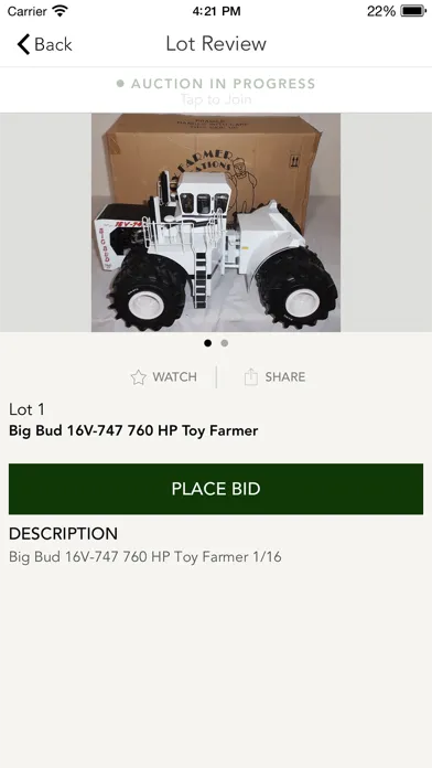 Yoder Auction स्क्रीनशॉट