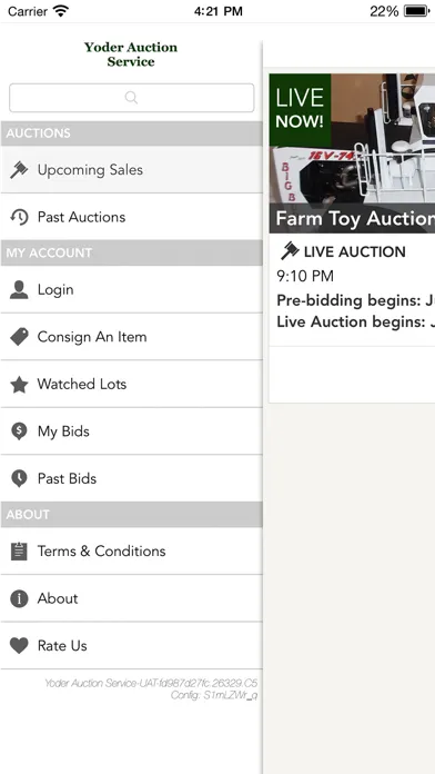 Yoder Auction स्क्रीनशॉट