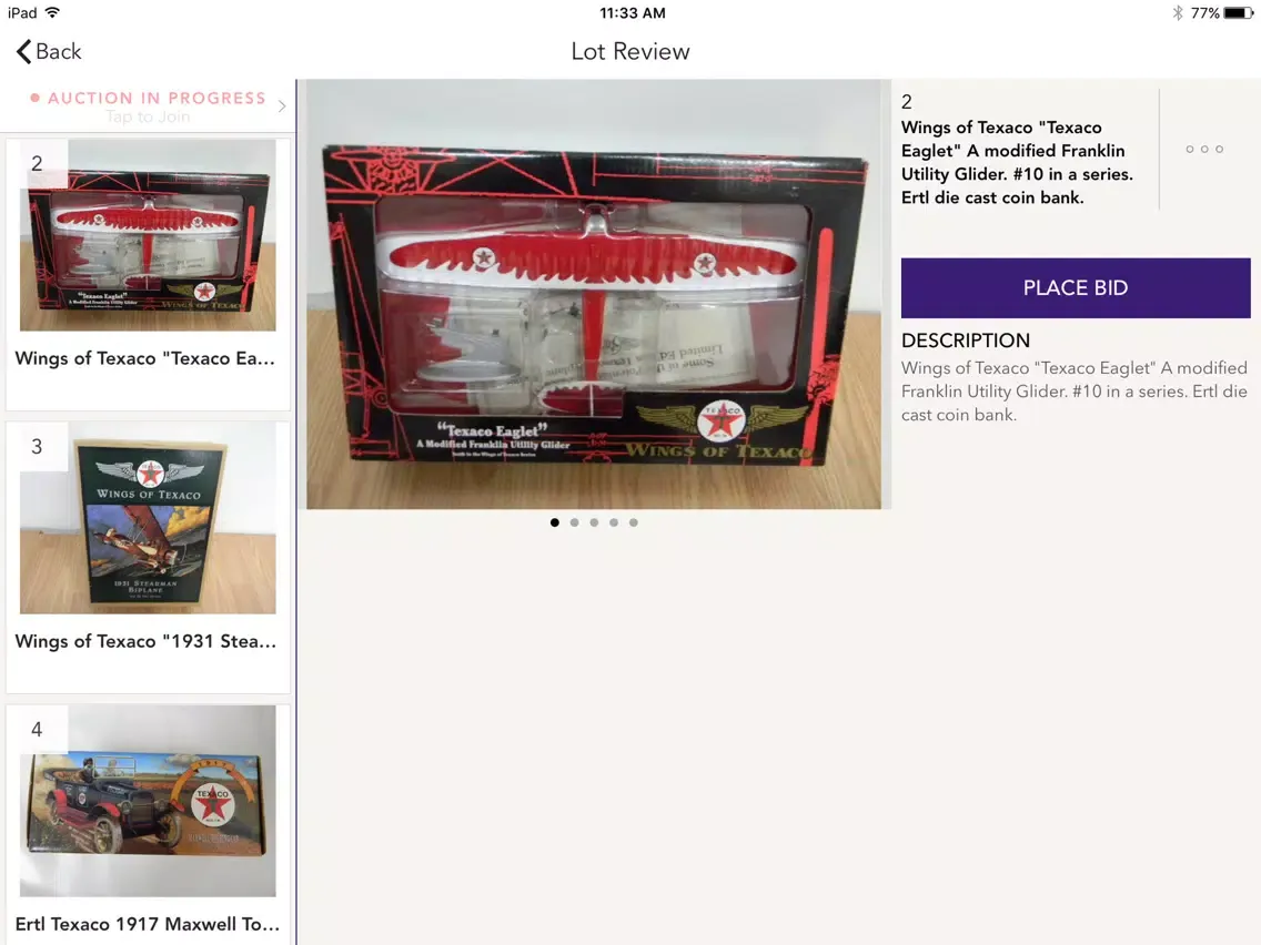 Captures d'écran de Adcock Britz Auctions iPad 