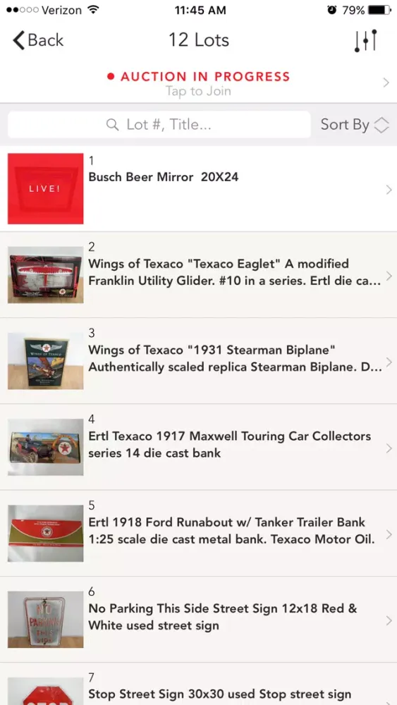 Captures d'écran de Adcock Britz Auctions