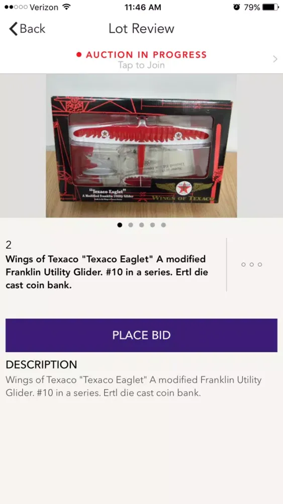 Captures d'écran de Adcock Britz Auctions
