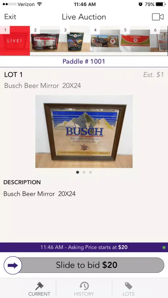 Captures d'écran de Adcock Britz Auctions
