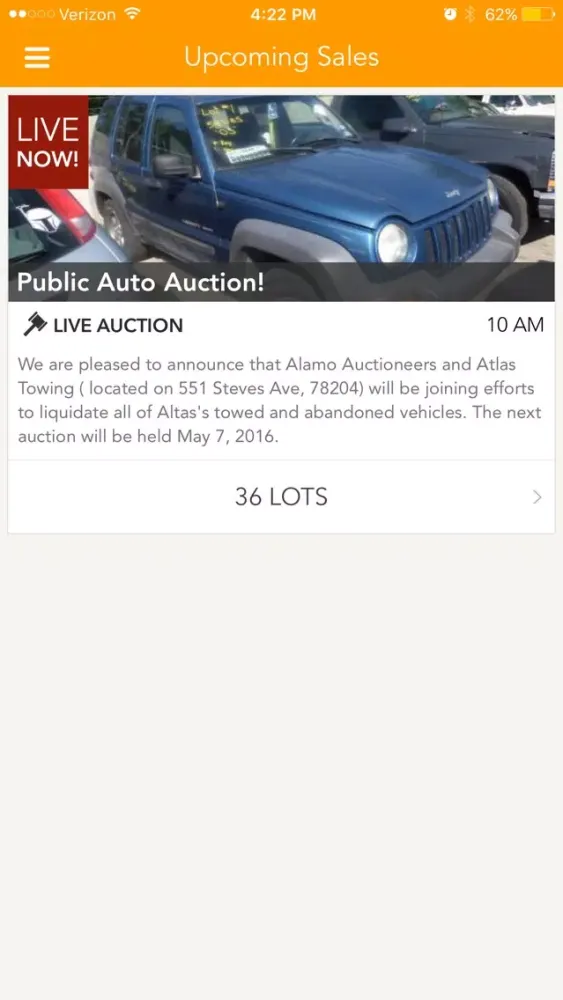 Alamo Auctioneers سکرین شاٹس