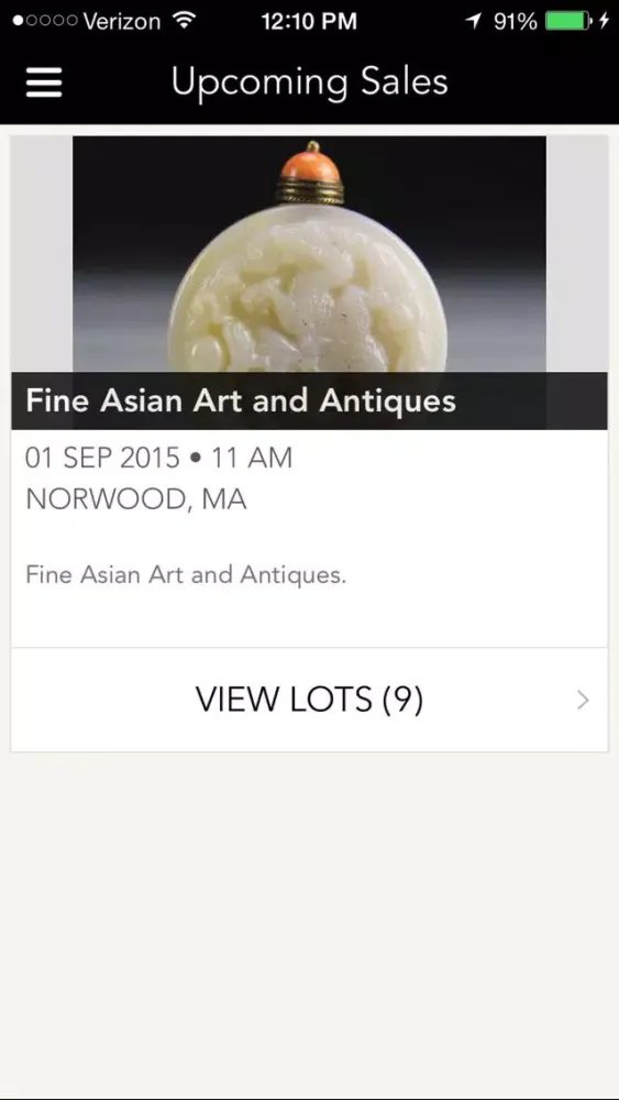 Ảnh chụp màn hình của Altair Auctions & Appraisals