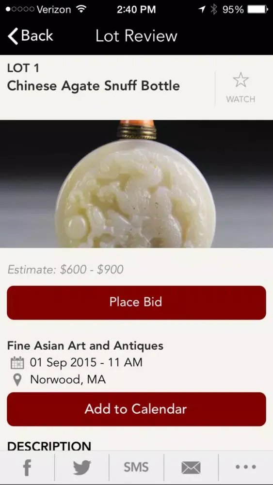 Ảnh chụp màn hình của Altair Auctions & Appraisals