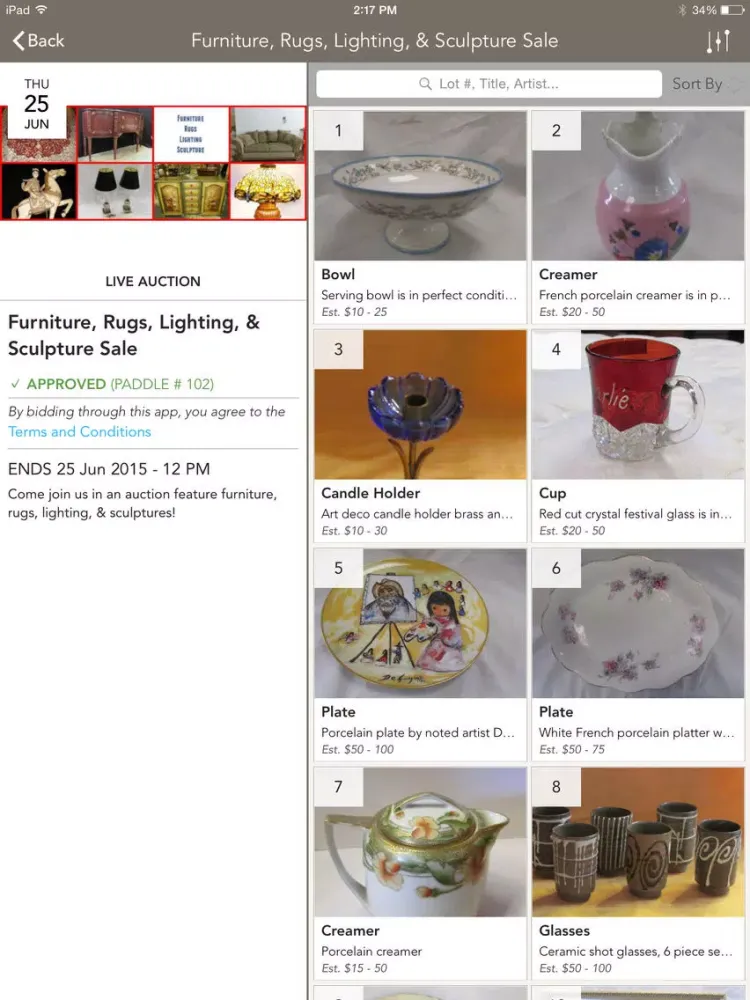 America's Best Auctioneer iPad  Screenshots