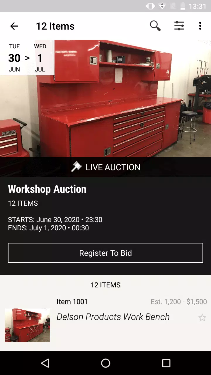 Daniel Clar Auctioneers скриншоты приложения4