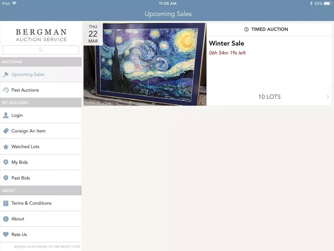 Bergman Auction Service iPad  স্ক্রিনশট