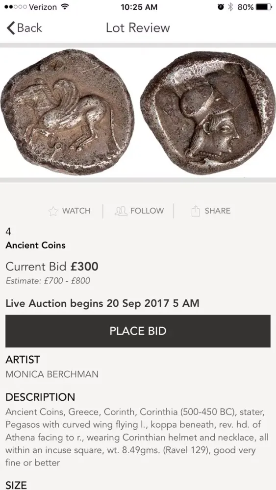 Screenshot di BSJ Auctions