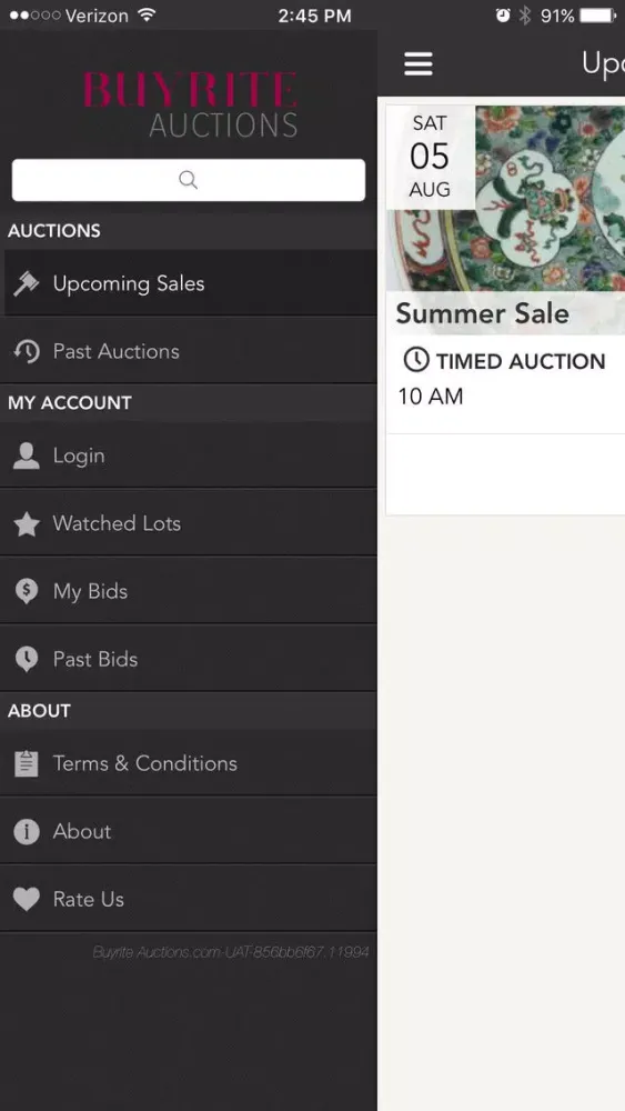 Tangkapan layar Buyrite Auctions.com