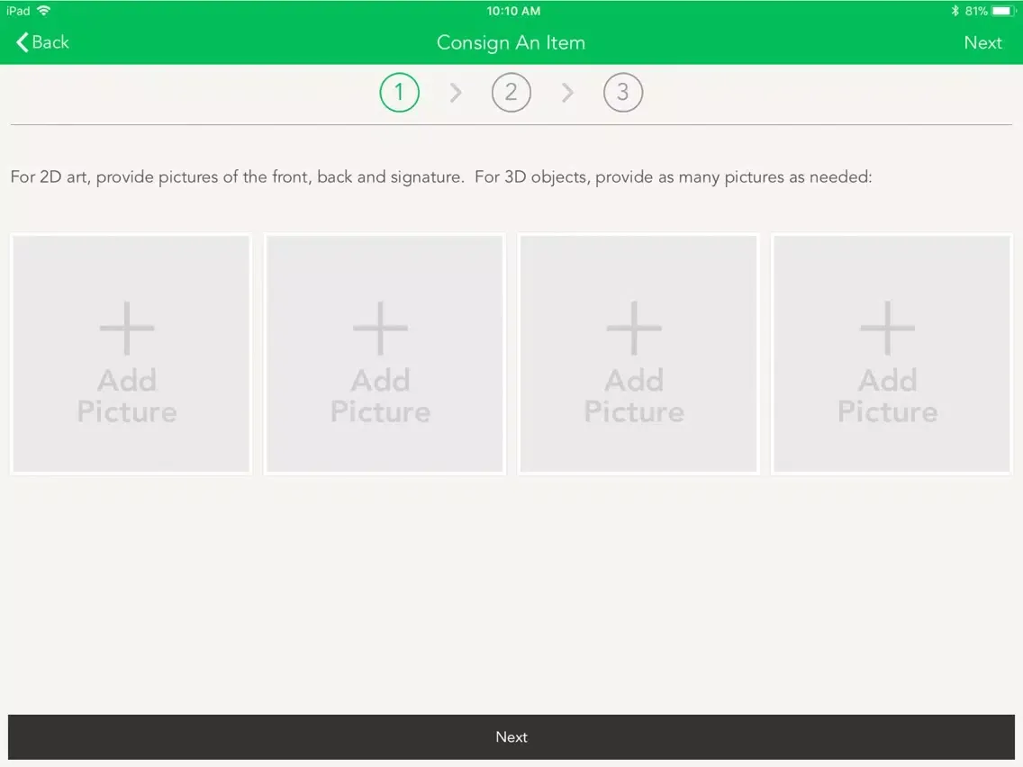 ภาพหน้าจอของ City Auto Auction iPad 