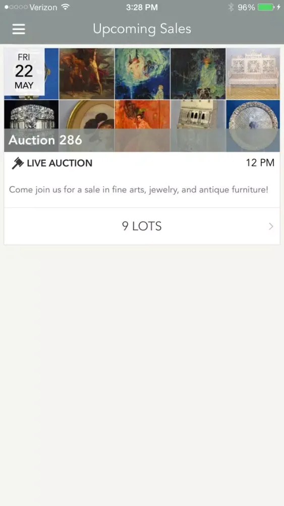 Capturas de tela do Dargate Auction Galleries