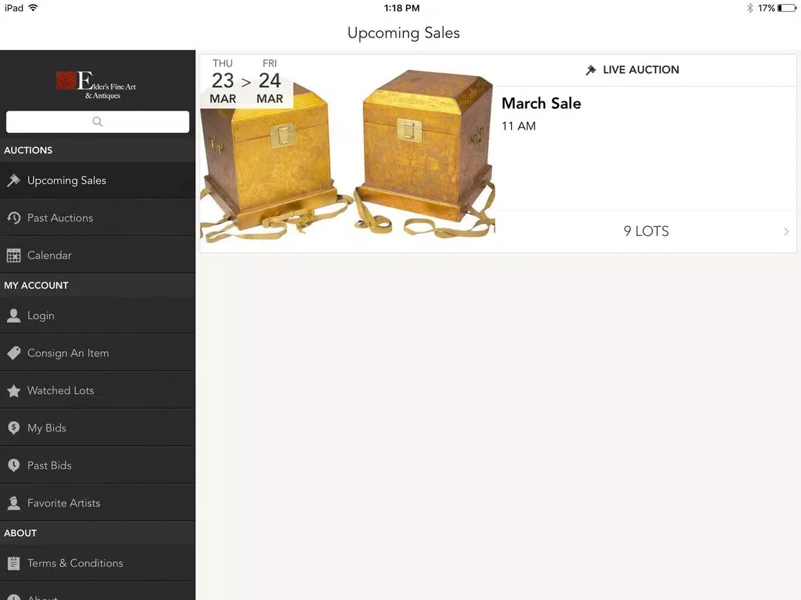 Capturas de pantalla de Elder's Antiques iPad 