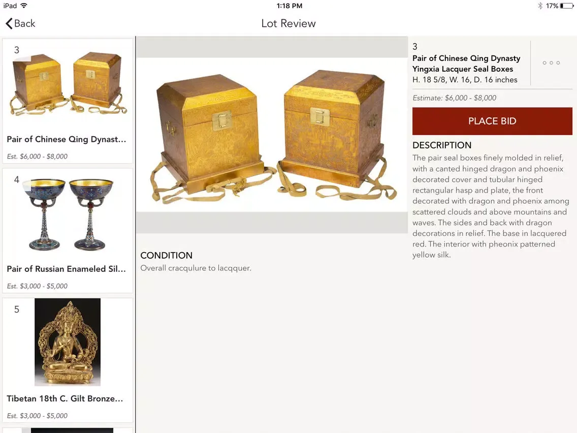 Capturas de pantalla de Elder's Antiques iPad 
