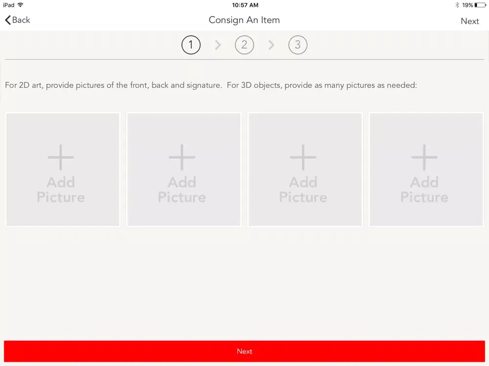 Capturas de tela do Frank McInenly Auctions Ltd iPad 