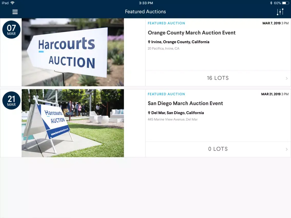 تصاویر Harcourts Auctions iPad 