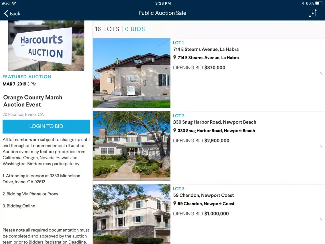 تصاویر Harcourts Auctions iPad 