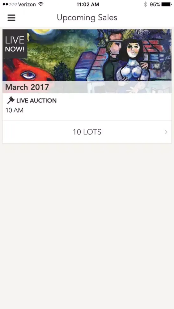 Capturas de tela do International Art Auction Gallery