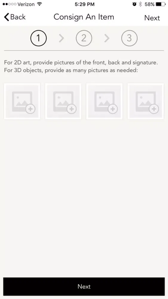 Zrzuty ekranu LiveAuctions360