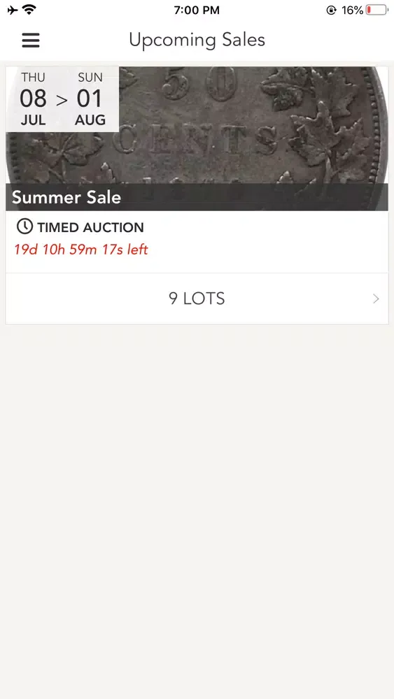 London Coin Centre Auctions Screenshots