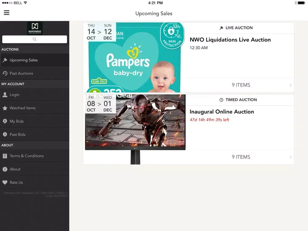 NWO Liquidations iPad  Ekran Görüntüleri