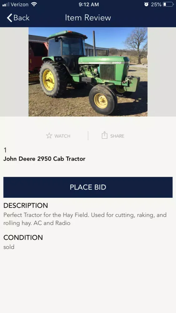 Скриншоты Priority One Auction App