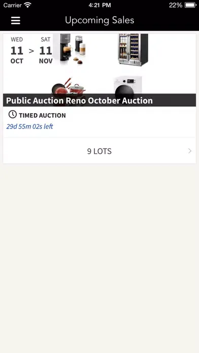 Ảnh chụp màn hình của Public Auctions Reno