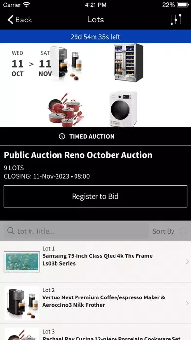 Ảnh chụp màn hình của Public Auctions Reno