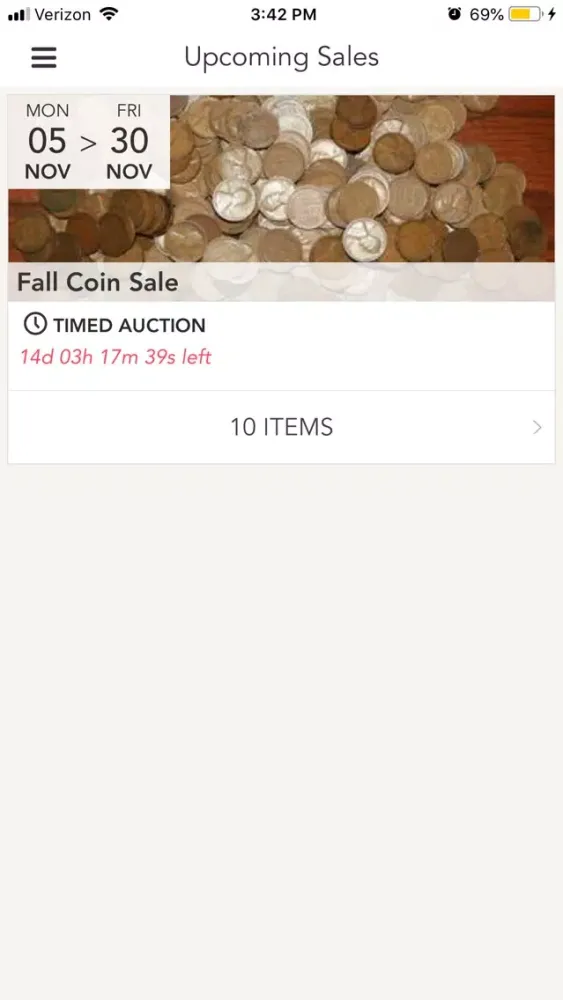 QCC Auctions スクリーンショット