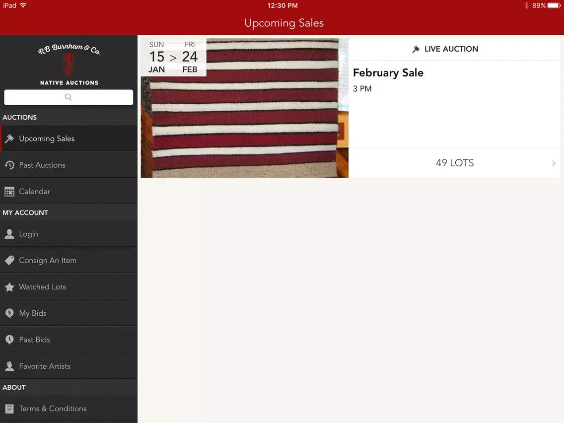 R.B. Burnham & Co. iPad  Screenshots