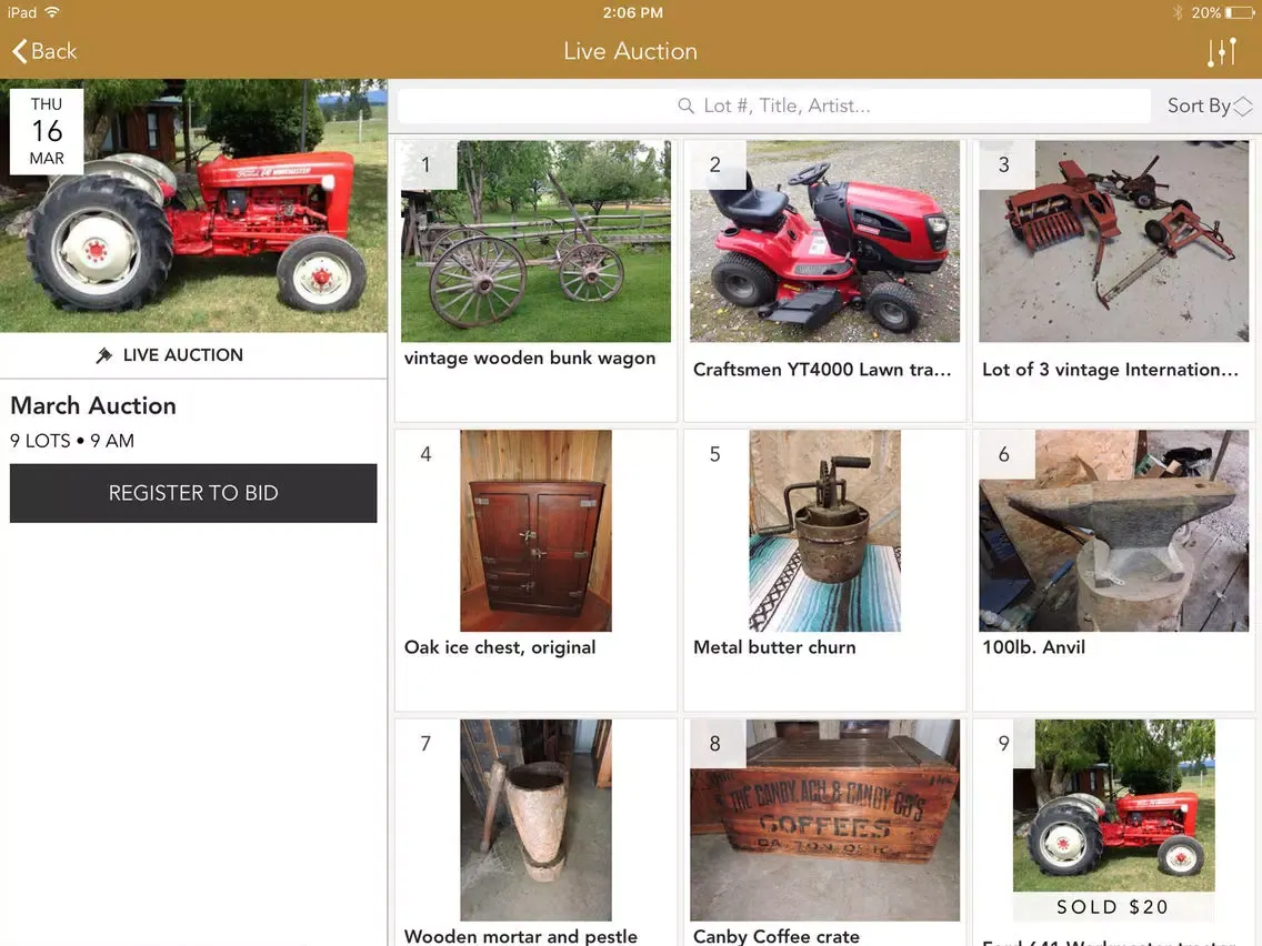 Скриншоты Roshon's Auction Service iPad 