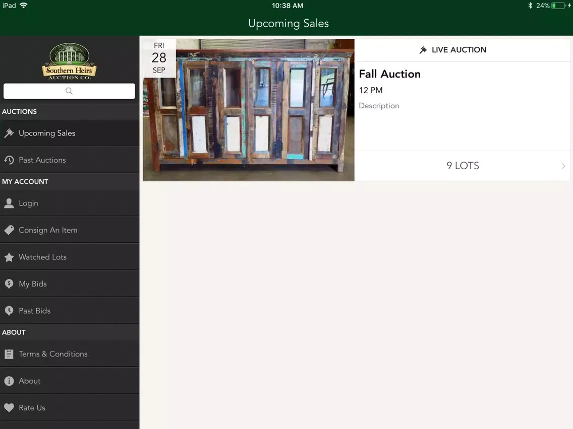 Southern Heirs Auction iPad  سکرین شاٹس